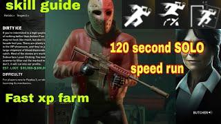 Payday 3  Solo 120 Second Speed Run Guide and XP Farm Dirty Ice