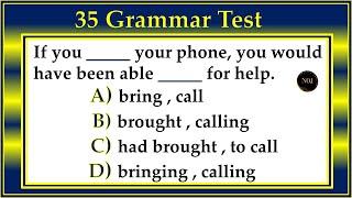 35 Grammar Quiz |  English Grammar Mixed Test | English All Tenses Mixed Quiz | No.1 Quality English
