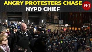 LIVE : NYU | Pro-Palestine Protesters Chase NYPD Chief Into Campus Building | Viral Video Surfaces