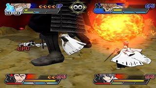 Yamamoto and Komamura Vs Aizen Sosuke and Gin Ichimaru! Bleach Blade Battlers 2nd! Rebirth of Souls