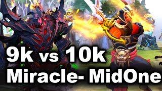 MidOne vs Miracle- 10k vs 9k - DOTA 2 BEST MID`S FIGHT!