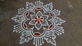 newyear special rangoli design 5*3dots Anu'srangoli sankranti special rangoli festival kolam