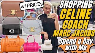 LUXURY SHOPPING (w/PRICE) CELINE +FENDI  BVLGAR + COACH + MARCJACOBS+ LOUIS VUTTON. Spend a Day w/me