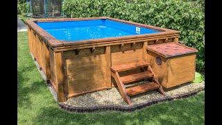 WOODEN SWIMMING  POOL #  BASEN DREWNIANY # ДЕРЕВЯННЫЙ БАССЕЙН