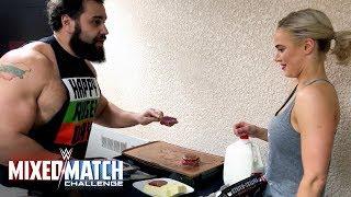 Rusev teaches Lana to eat like a monster for WWE MMC