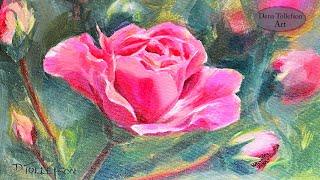 Come Paint With Me! Real Time Pink Roses ~ Acrylic Painting Step by Step Tutorial #roseartchallenge