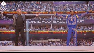 Dr dre Sings California love at the 2022 Super Bowl half time show