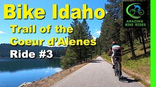 30 Minute Virtual Bike Ride | Trail of the Coeur d’Alenes Ride #3  | Idaho | Indoor Cycling Workout