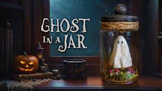 Making a TINY GHOST in a Jar! Spooky and Cute Halloween DIY Decor!