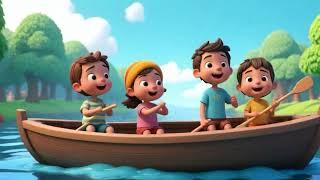 Row Row Row Your Boat - Canciones Infantiles More Nursery Rhymes 赤ちゃんサメ Kids Songs - Lagu Anak Anak