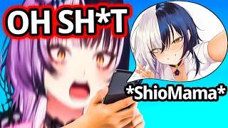 How Shiori's Reaction When Her Mama Text Her During Streaming【Hololive EN】