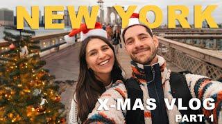 Weihnachten in New York City  X-Mas Vlog Teil 1 I Freiheitsstatue, Brooklyn Bridge, Times Square