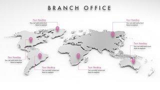 #078 MacOS Keynote Animation Tutorial Map Location Branch office Principle #StayHome #WithMe