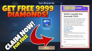 Ways to get FREE Mobile Legends diamonds 2024 || How to get 9999 Diamonds in mlbb|| Harnex Playz||