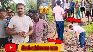 People Thought There Were Two Snakes When They Saw This Huge One! #akashsaini