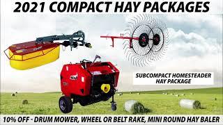 Bale Your Own Hay With Your Compact Tractor