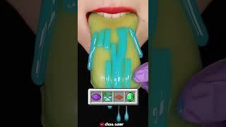 MINECRAFT FOOD ASMR HOLEY WAX CANDY HONEY JELLY ASMR SUGAR FONDANT EATING SOUND ASMR ️