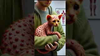 The ginger kitten has ACNE ?  #cat #cute #catlover #catshorts #ai  [GKYS WOLVES ]