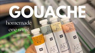 DIY Gouache : I opted to make my gouache at home instead of buying