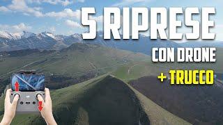 5 Riprese con IL DRONE che devi SAPER FARE + TRUCCO