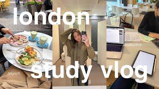 PRODUCTIVE LONDON STUDY VLOG | medicine interviews, brunch & library hopping 