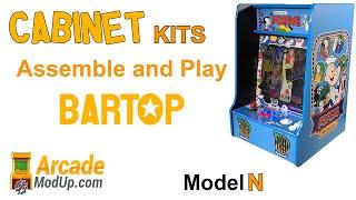 ArcadeModUp Model N Bartop Cabinet - Assembly and Game Play