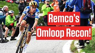 Remco Evenepoel Spotted Training for Omloop Het Nieuwsblad 2025