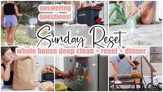  SUNDAY RESET \\ Whole House Clean With Me + Declutter + Refresh \\ Cleaning Motivation