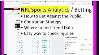 NFL  How to "Bet Against the Public" • Where to get Trend Data • Contrarian Strategy