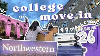 COLLEGE MOVE IN @ NORTHWESTERN UNIVERSITY│ Freshman year in Allison Hall 2022