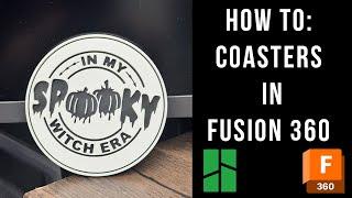 How To Make Coaster In Fusion 360 | 3D Printing | Bambu Studio