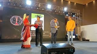 Somnath Mondal getting award.