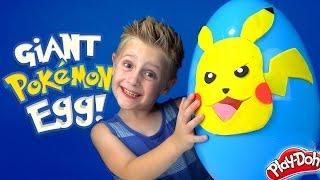 Pokemon Play-doh Surprise Egg with a Pikachu Arena Unboxing by KID CITY