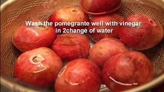 석류청만들기 ( Matured in sugar pomegranate )