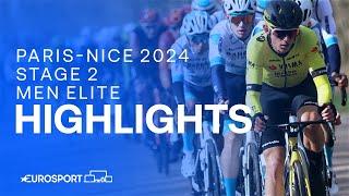 SPRINT FINISH  | Paris-Nice 2024 Stage 2 Highlights | Eurosport Cycling