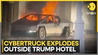 Tesla Cybertruck Explodes Outside Trump's Hotel | World News | WION