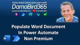 Populate a Word Document without Premium Actions via Power Automate (Method 2)