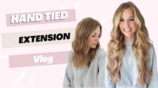 Hand Tied Extension Vlog using Genius Wefts from Amazing Beauty Hair