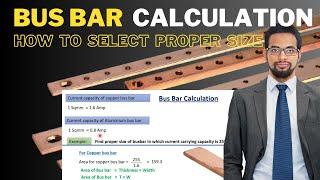 Busbar Size Calculation | Electrical Busbar load calculation