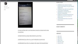SYMPHONY E82 HANG ON LOGO, FLASH AFTER DEAD FIX LAST UPDATE FLASH FILE