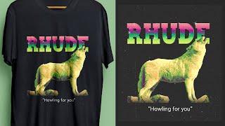 Create a T-shirt Design Like RHUDE!! - Photoshop Tutorial