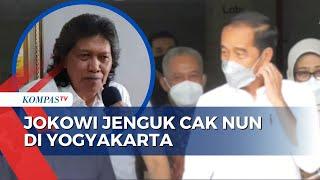 Presiden Jokowi Jenguk Cendikiawan Cak Nun di RSUP Dr Sardjito Yogyakarta