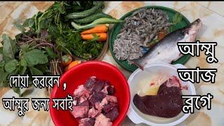 Bangladeshi Vlog Mukta তার জন্য সবাই দোয়া করবেন সবাই বাজার গুছিয়ে দুপুরের রান্না করলাম।