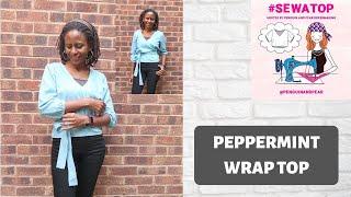 #SEWATOP - PEPPERMINT WRAP TOP by  IN THE FOLDS - SEWING PATTERN REVIEW