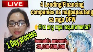 Top 4 Companies That Offer OFW Loan Sea-Based & Land-Based | 1 day Process