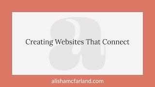 Creating Websites That Connect