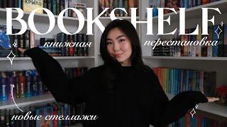 книжная перестановка ⭐️ новые стеллажи | много книг 