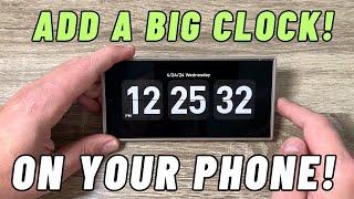 How to Add a Big Clock on Samsung Galaxy Screen