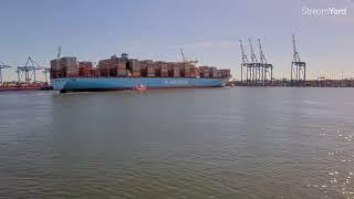 MARIE MAERSK On Arrival At Gdansk Container Terminal