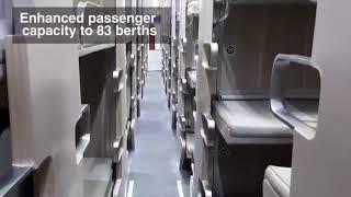 New Economy AC 3-tier train coach of Indian Railways with aircraft-style luxury